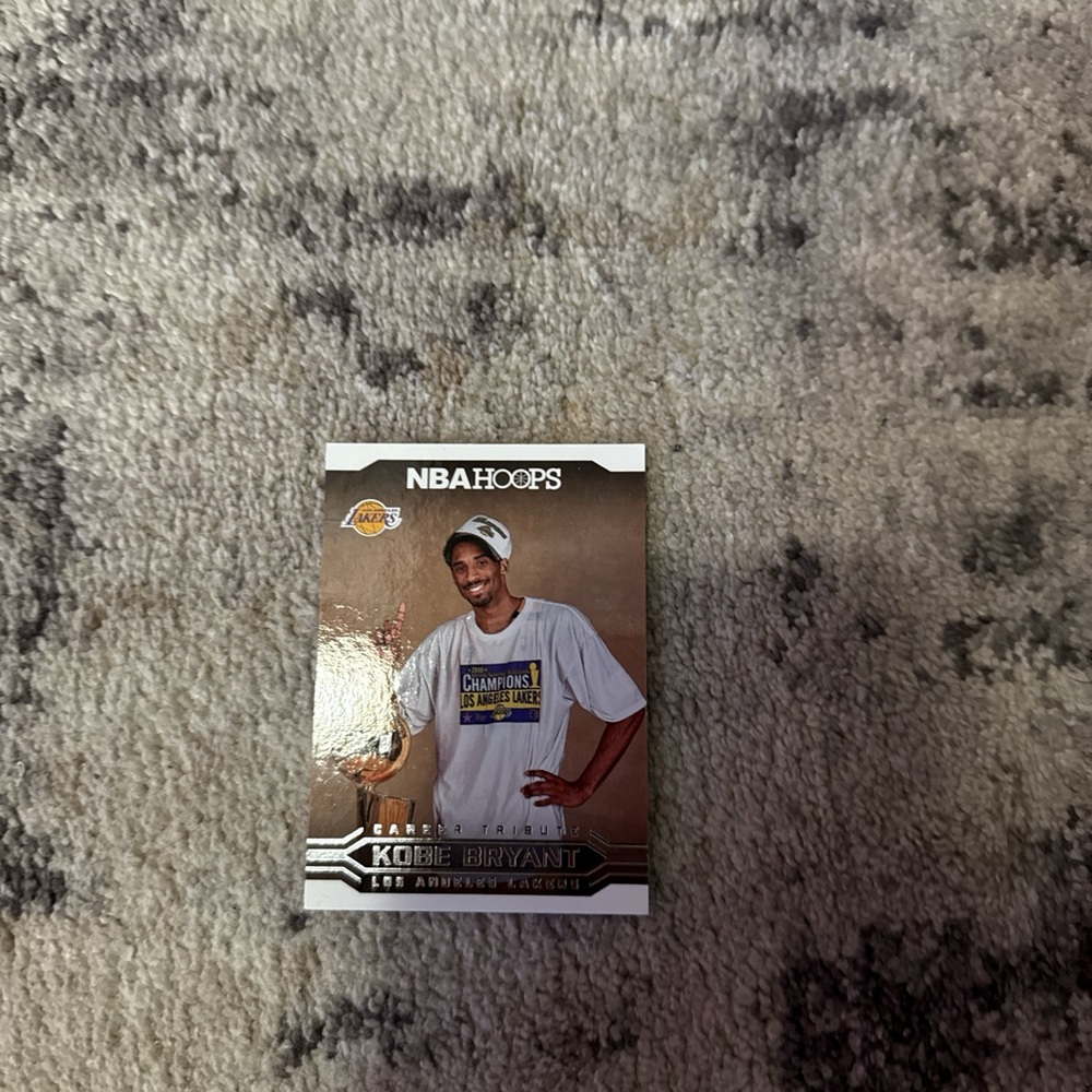 NBA Hoops Kobe Bryant Card - Gold and Gray
